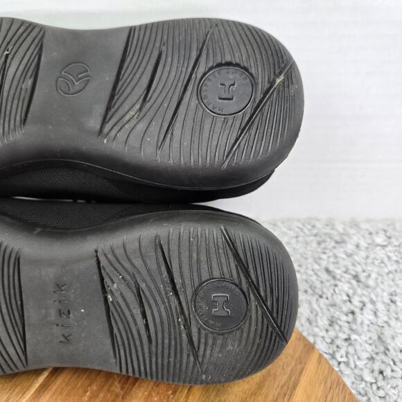 Kizik Madrid Eco Knit Triple Black Handsfree Casual Sneakers Womens 10 2E Wide - Picture 11 of 14